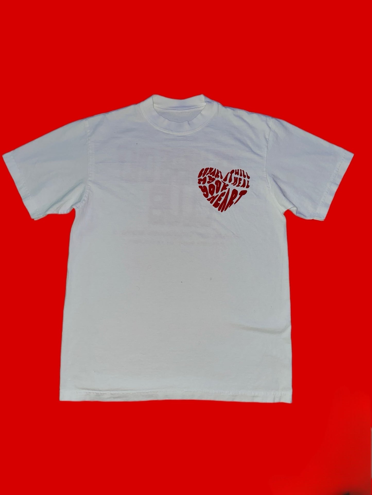 WHITE BROKEN HEARTED TEE